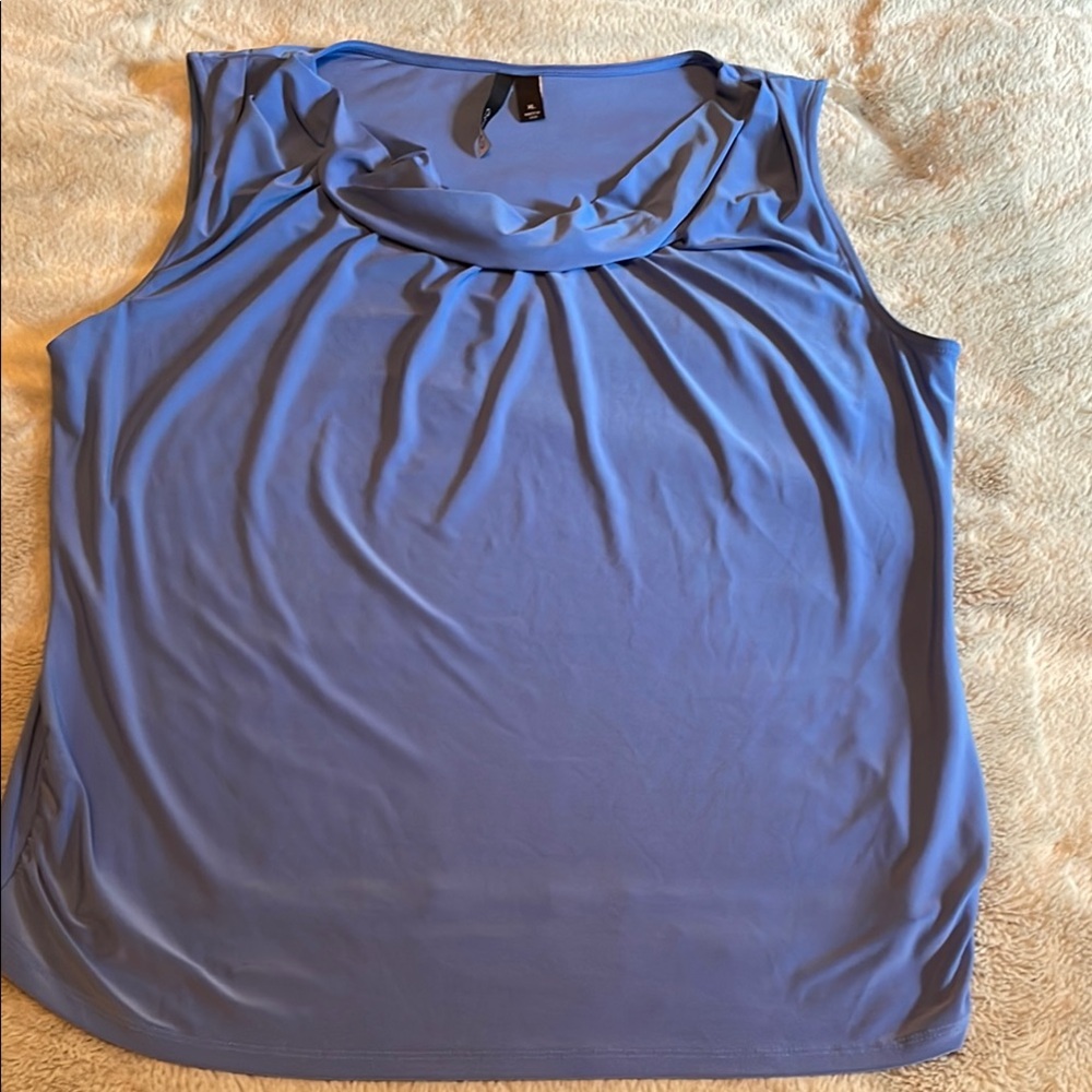 Elegant Blue Sleeveless Top